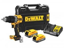 Dewalt DCD805E2T-GB 18V XR Brushless G3 Hammer Drill Driver Kit 2 x Compact Powerstack Batteries £214.95